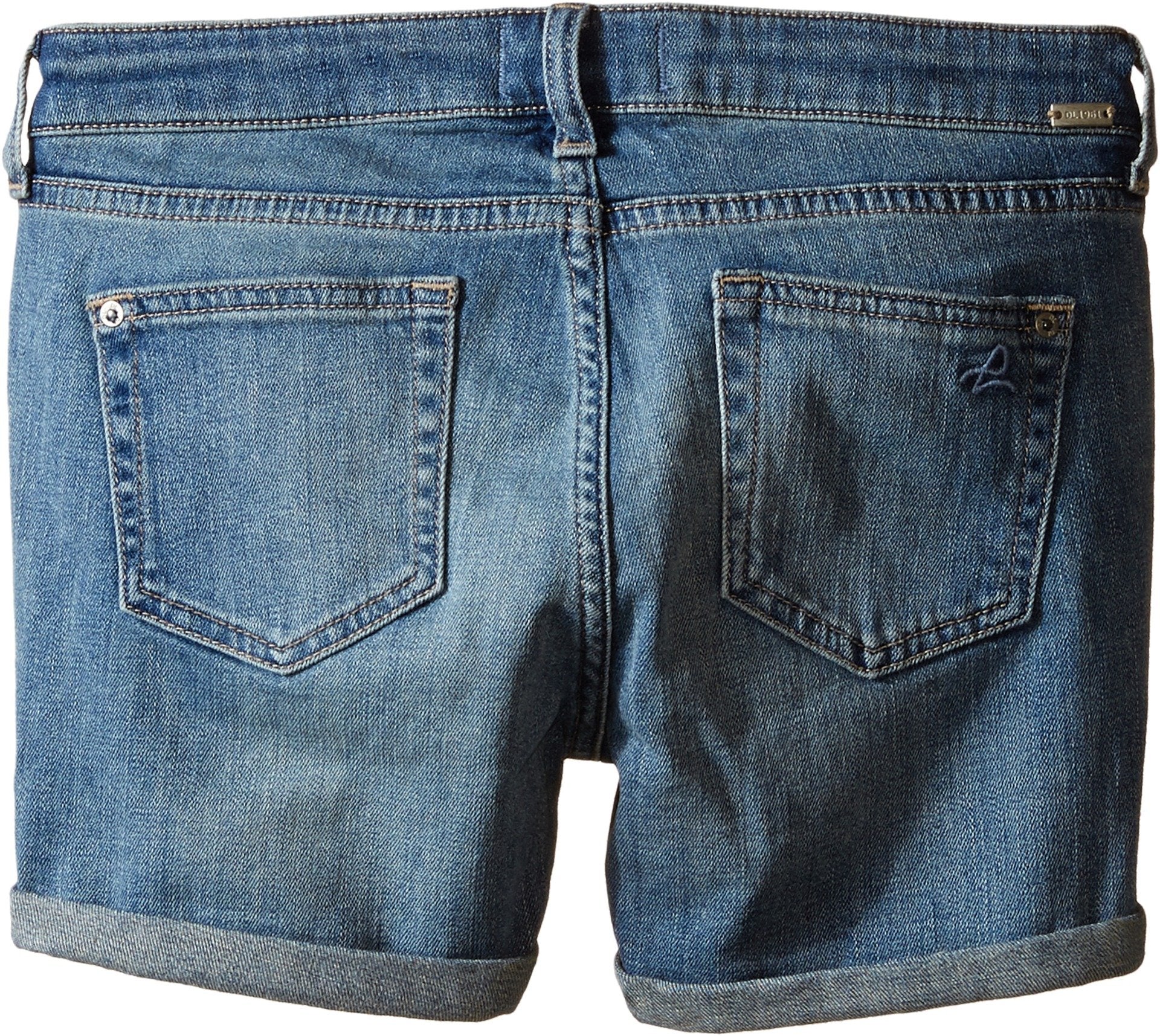 DL1961 Kids Piper Denim Cuffed Shorts in Granola Big Kids Granola Girl's Shorts