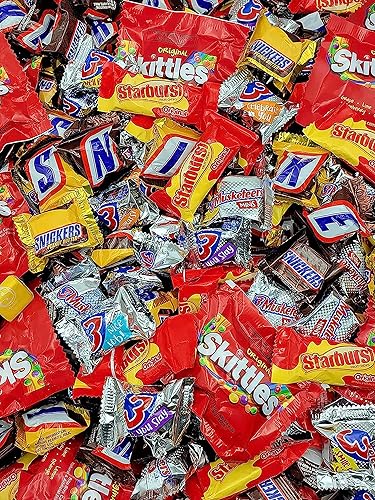 Easter Mars Candy and Chocolate Assorted Variety Bulk Bag , 7 lbs Individually Wrapped Bars Egg Hunts, Basket Filler, Egg Stuffer and Spring Decor
