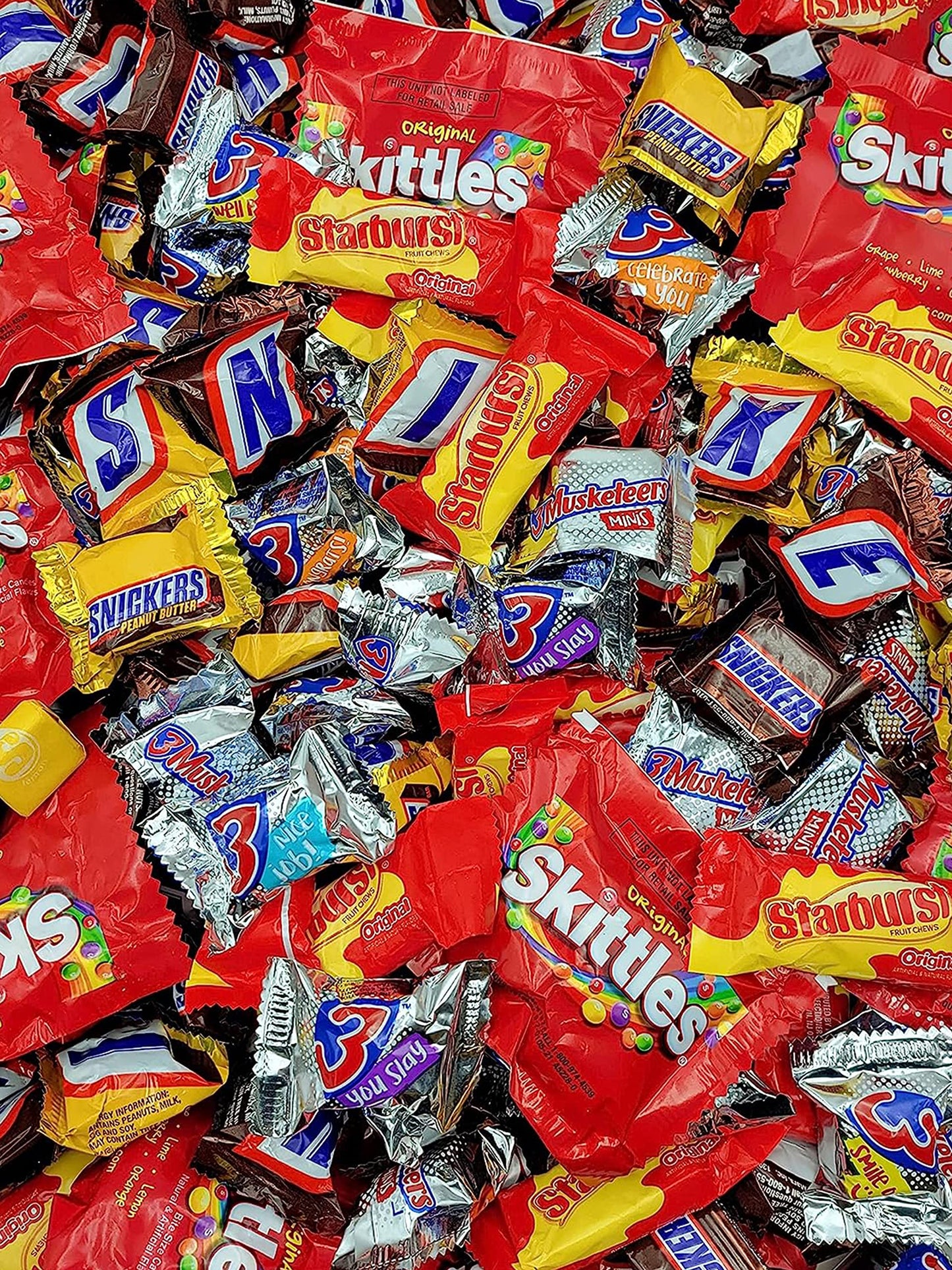 Easter Mars Candy and Chocolate Assorted Variety Bulk Bag , 7 lbs Individually Wrapped Bars Egg Hunts, Basket Filler, Egg Stuffer and Spring Decor