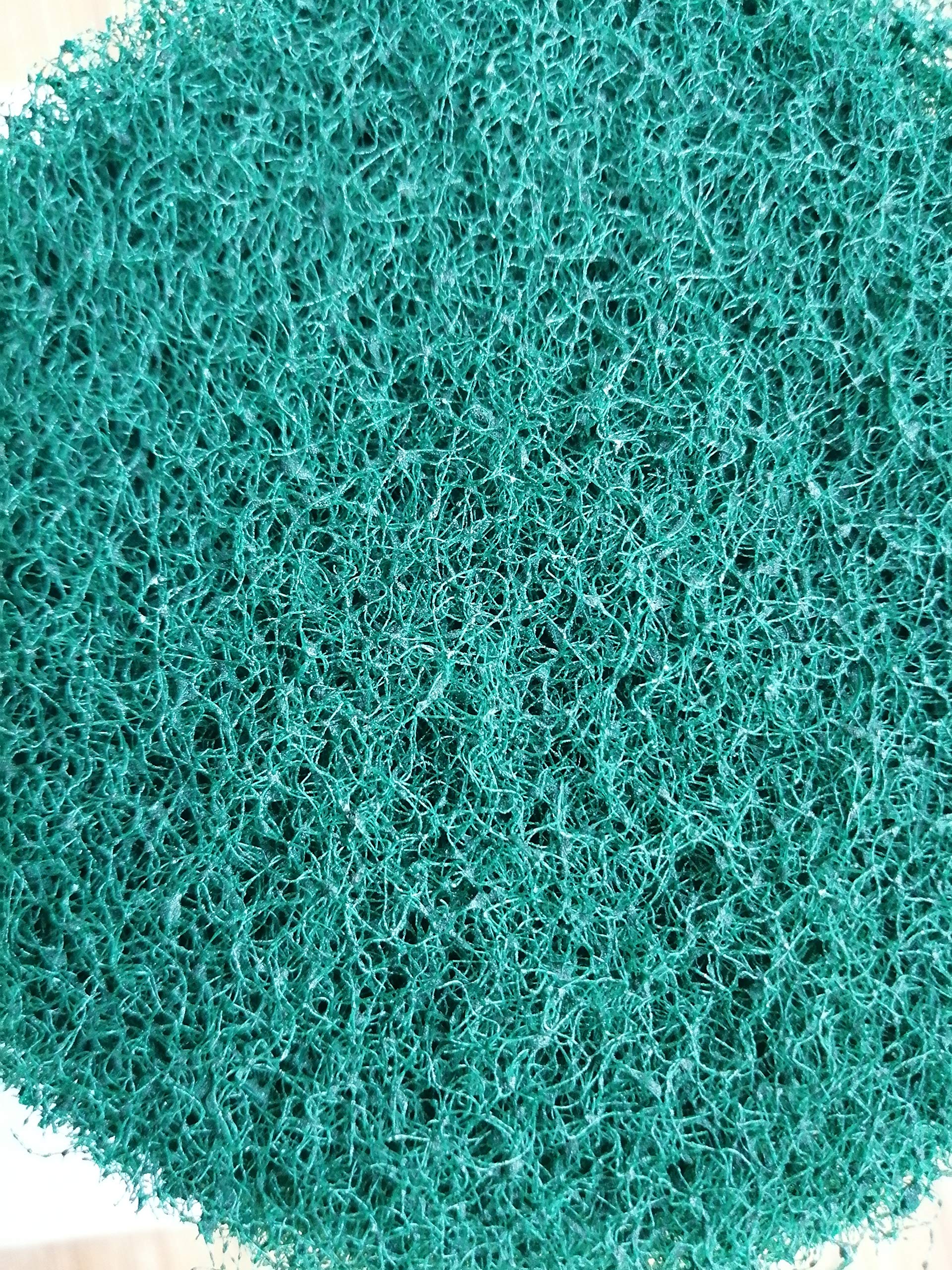 HUAWELL 12 Piece Replacement Scrub Pads, Red and Green 5 inch