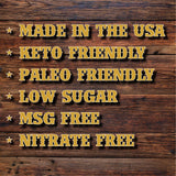 Bronco Billy's Beef Jerky Bourbon Soaked Half Pound Jar - 8oz - New Jar Design