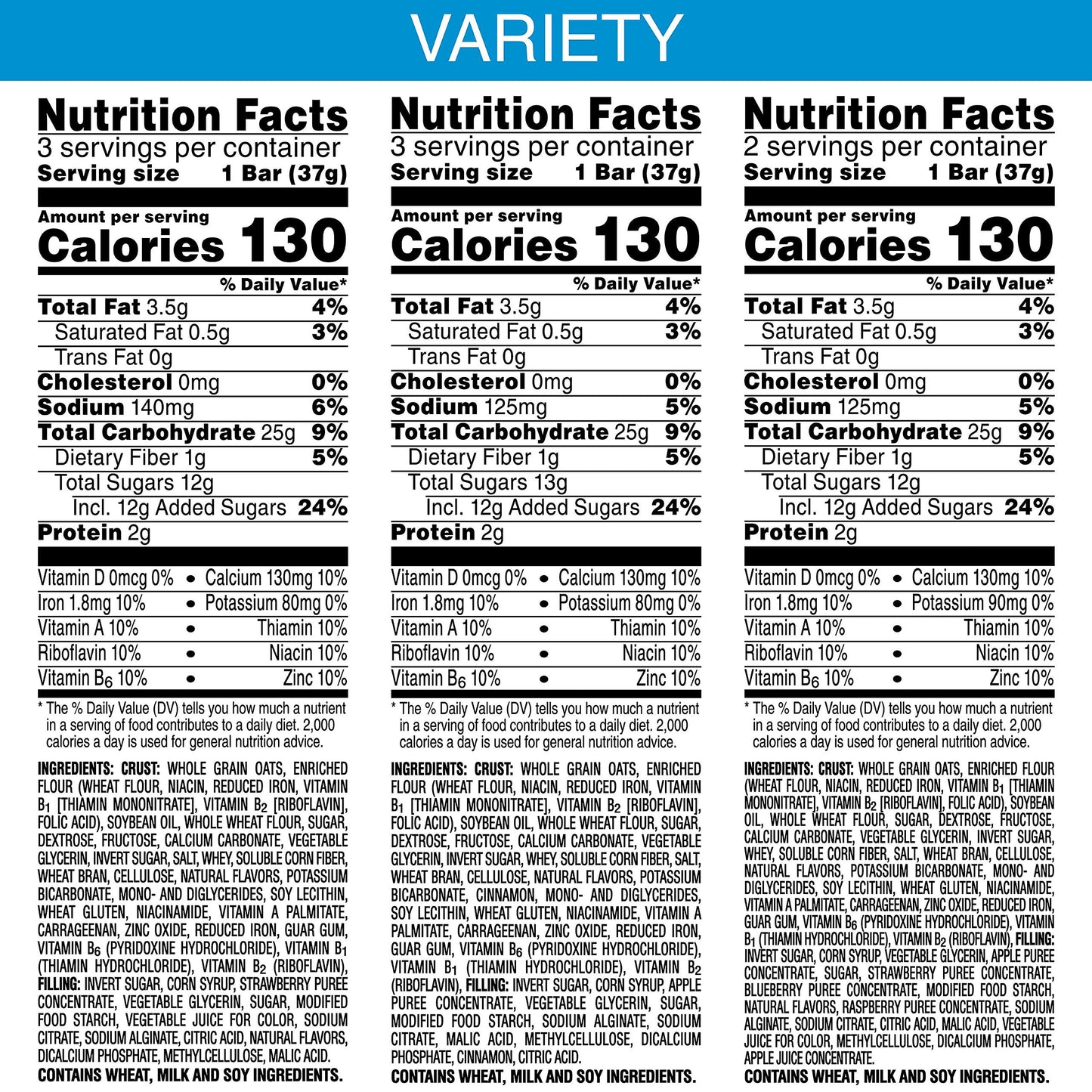 Nutri-Grain Bars - Variety Pack - 10.40 Ounces