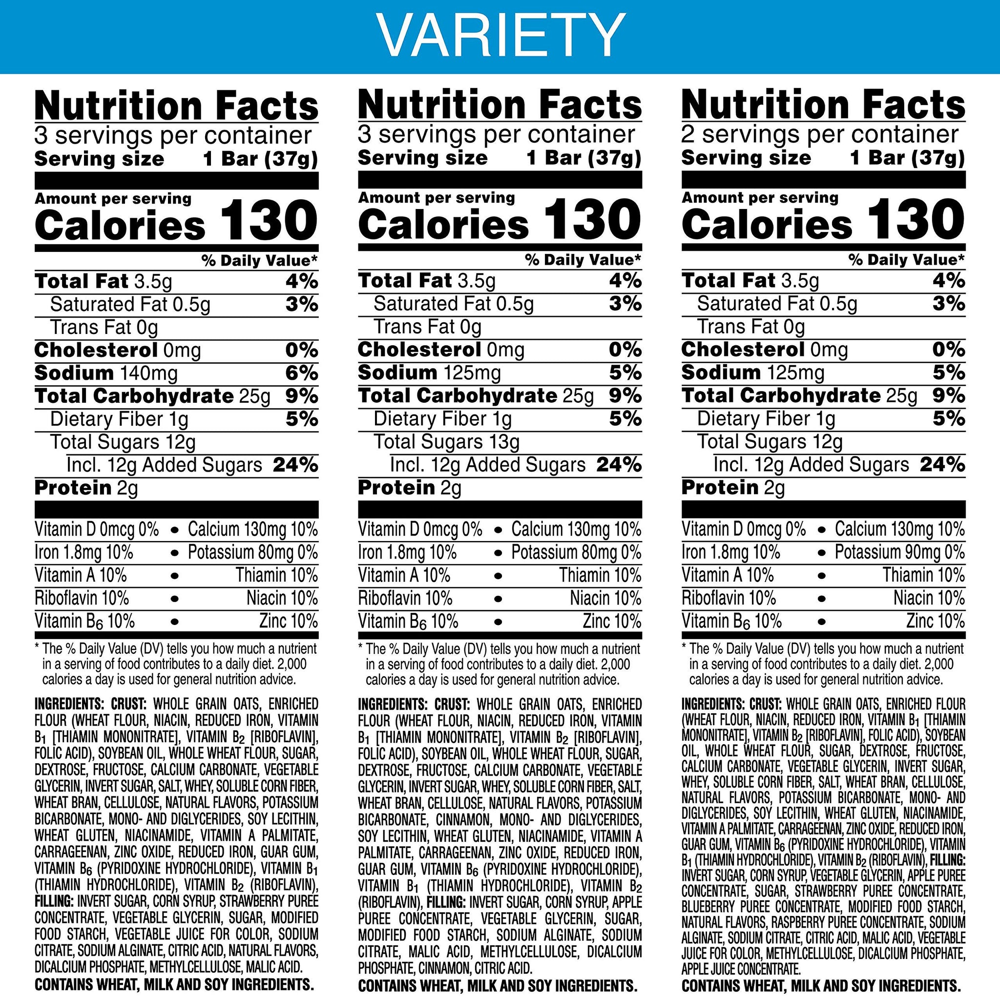 Nutri-Grain Bars - Variety Pack - 10.40 Ounces
