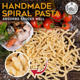 Morelli Spiral Pasta - Organic Premium Durum Wheat Semolina Italian Pasta from Italy - Protein-Rich, Ancient Grains, All Natural, Gourmet Italian