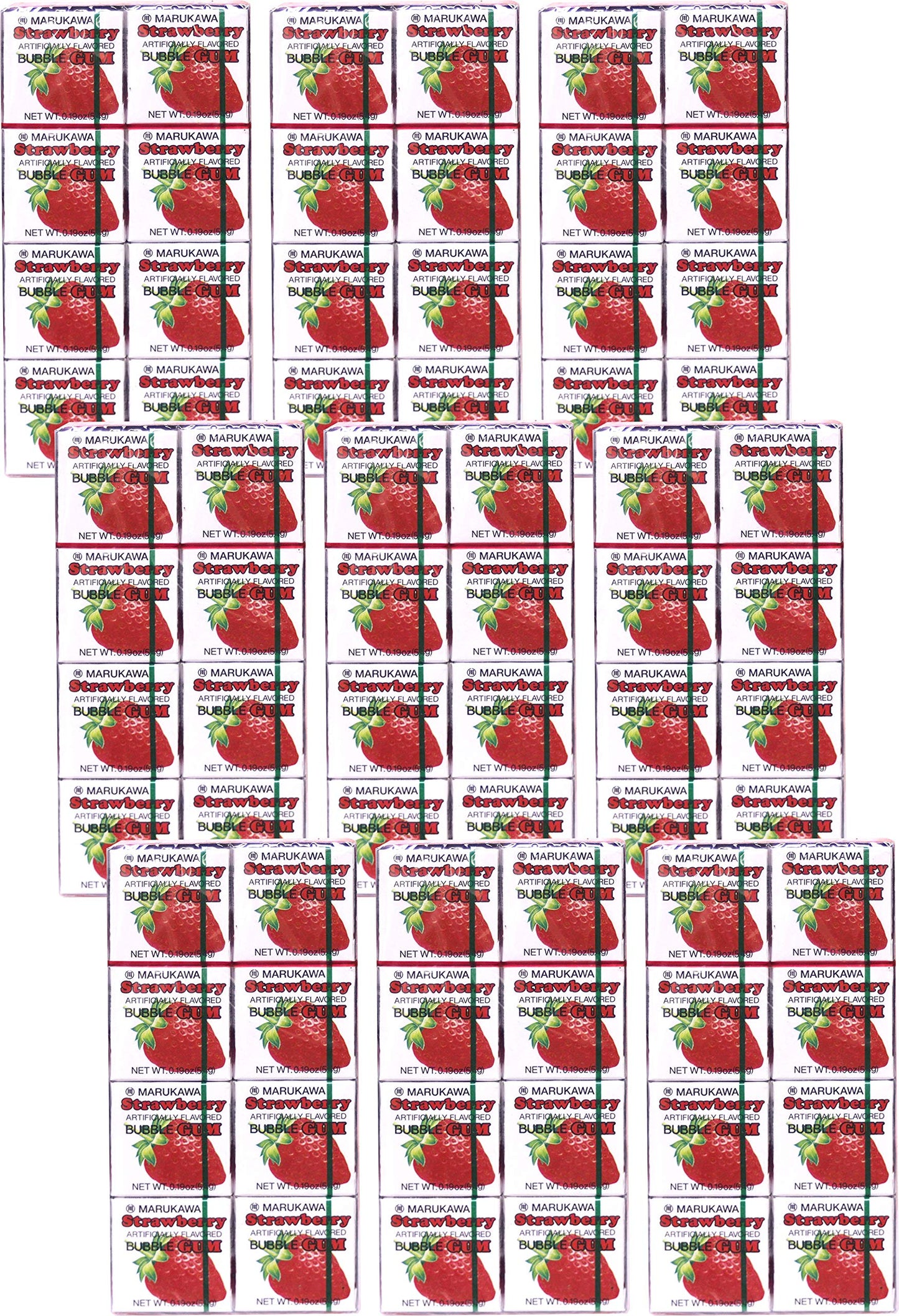 Marukawa Bubble Gum Strawberry 1.52oz (9 Pack)