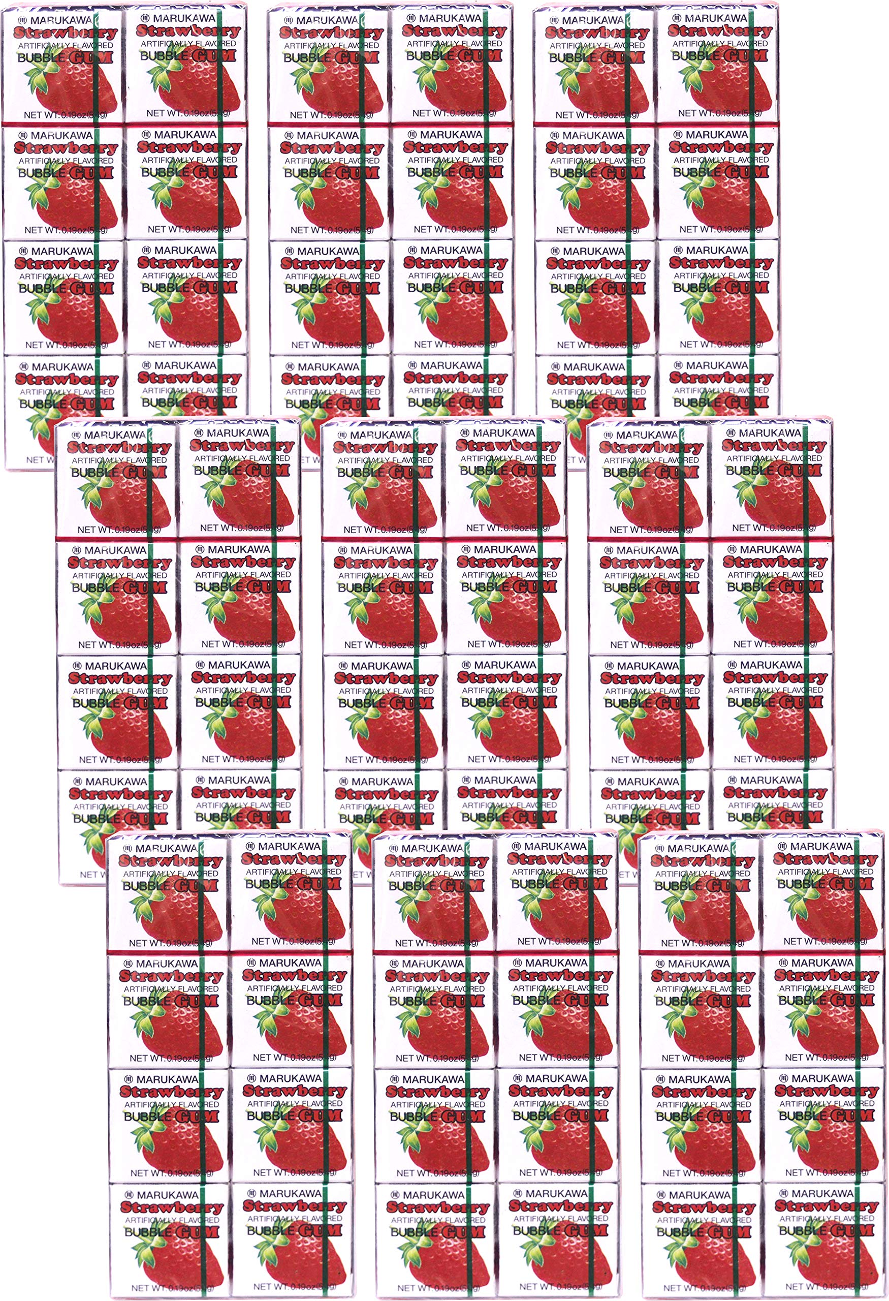 Marukawa Bubble Gum Strawberry 1.52oz (9 Pack)