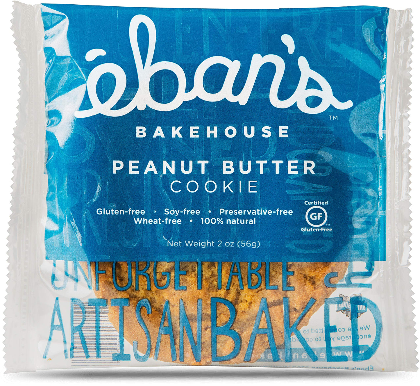 Eban’s Fresh Baked Gluten-Free Cookies - 24 Large Cookies (2 Boxes of 12) - Soft and Chewy, Individually Wrapped, Gourmet, Preservative Free, Non-GMO