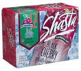 Shasta Black Cherry Soda | Bold, Fruity Cherry Flavor | Caffeine-Free Soft Drink | 12-Pack of 12oz Cans | Crisp, Bubbly Refreshment with a Sweet Kick