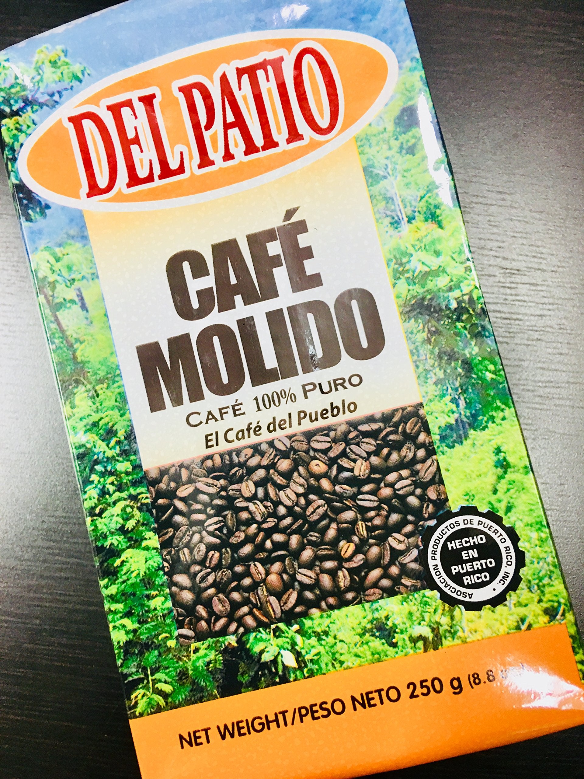 Del Patio Cafe Molido (Ground Coffee) 8.8 Ounces