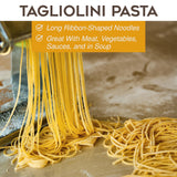 Morelli Egg Tagliolini Italian Pasta Noodles - Gourmet Pasta Handmade in Small Batches with Durum Wheat Semolina, Imported from Italy - 8.8 oz (250