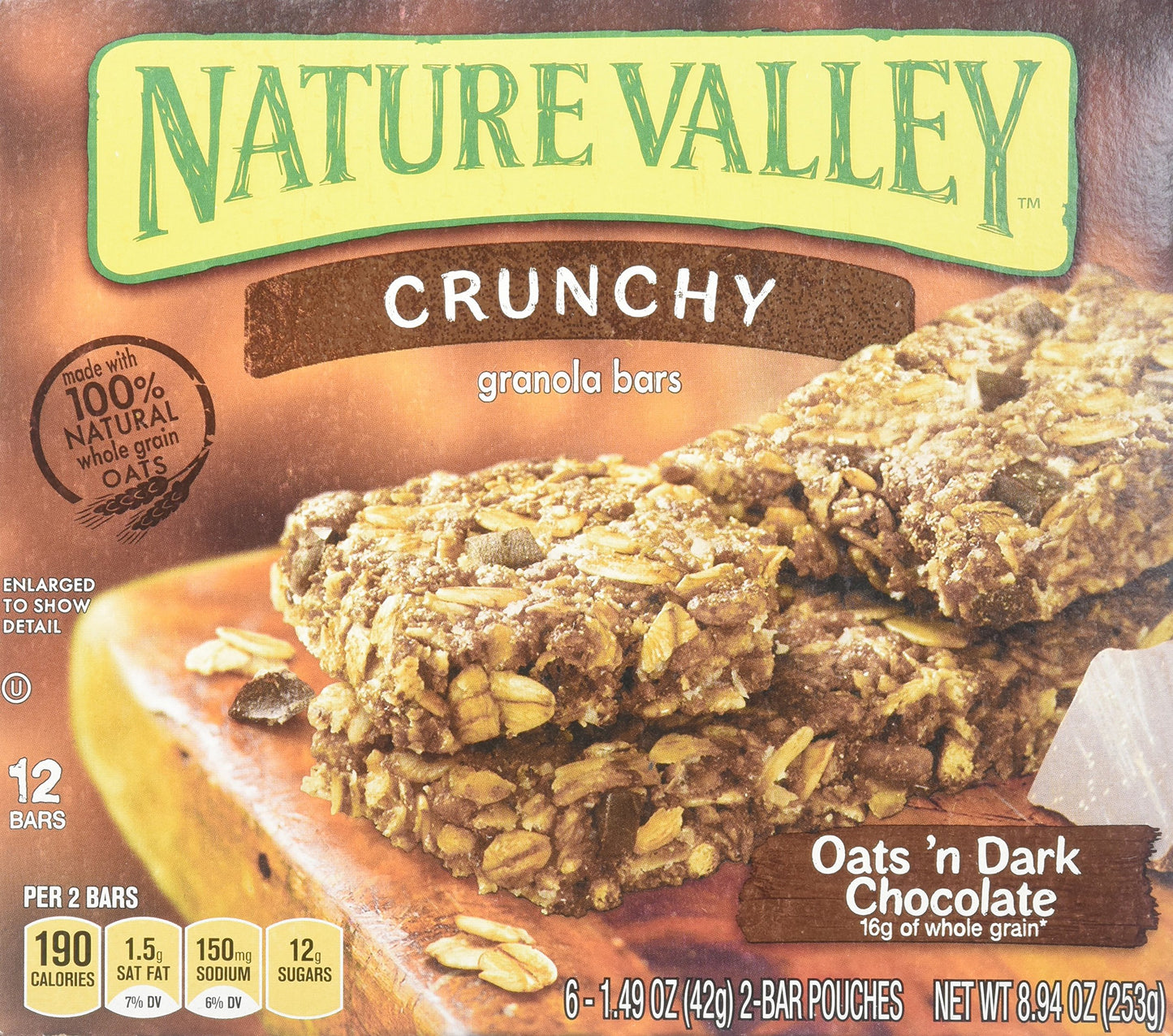 Nature Valley Dark Chocolate Granola Bar, 0.8 Ounce