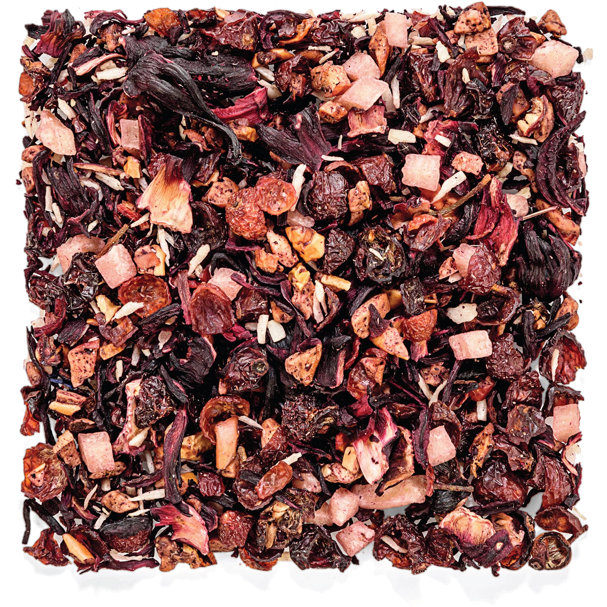 Tealyra Pina Colada Cocktail Tea - Coconut Hibiscus Fruit - Herbal & Fruity Loose Leaf - Caffeine-Free - Hot & Iced - Vitamins Rich - All Natural