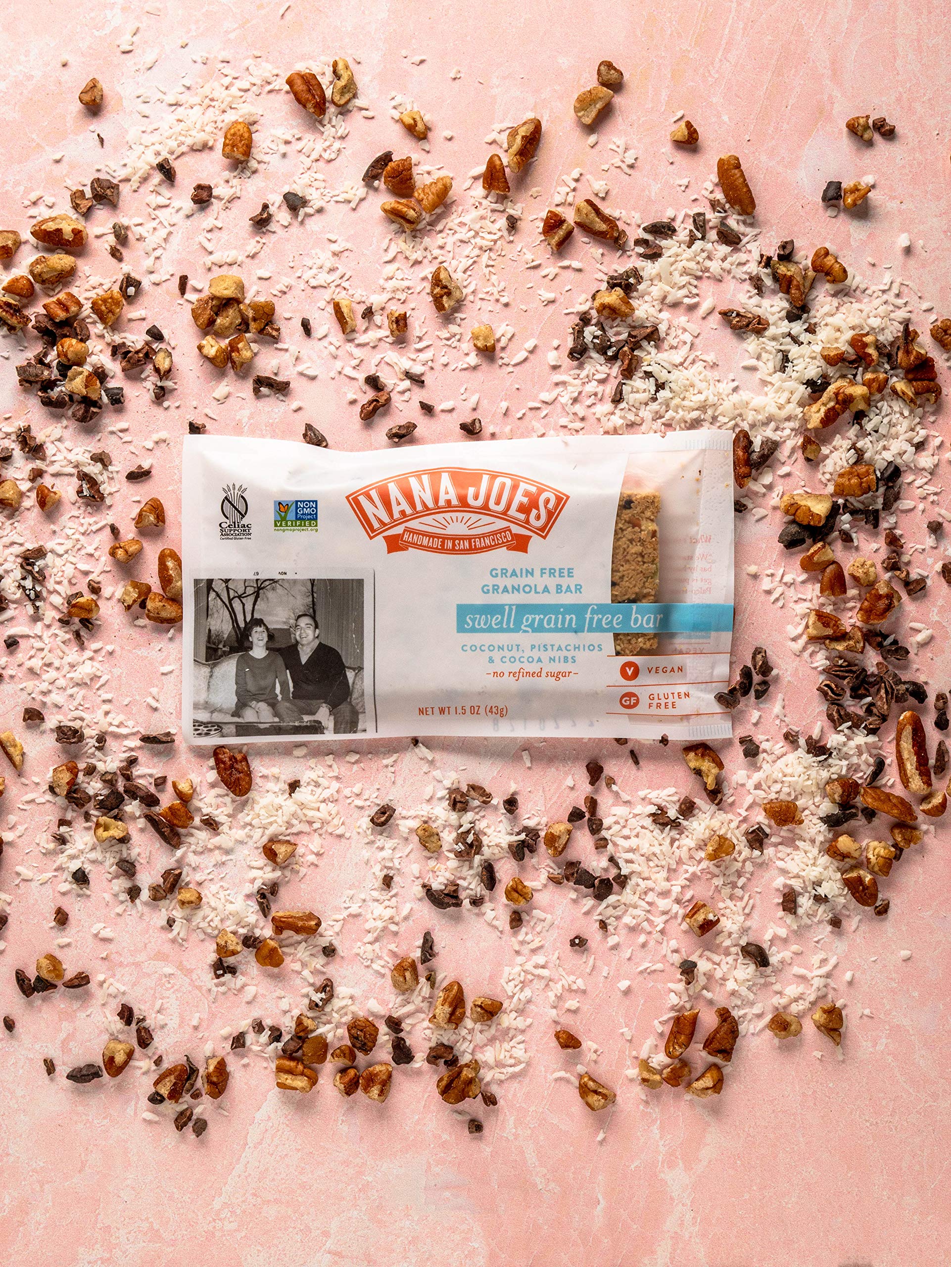 Nana Joes Granola Swell Grain-Free | Coconut, Pistachios | Handmade Gluten-Free, Vegan, Healthy, Plant-Based, Organic, No Refined Sugar, Low Carb |