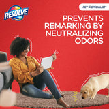 Resolve Pet Specialist Heavy Traffic Foam, Carpet Cleaner, Pet Stain and Odor Remover, 22oz