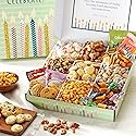 Broadway Basketeers Birthday Gift Basket With Snacks, Candy, & Cookies, Gourmet Food Gifts, Kosher, For Men, Women, Kids & Adults