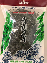 Welpac Aokizami Kombu Dried Sliced Seaweed, 4 Ounce (Pack of 2)
