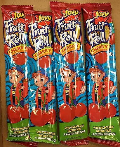 Jovy, Fruit Roll Snack Cherry, 1 Ounce