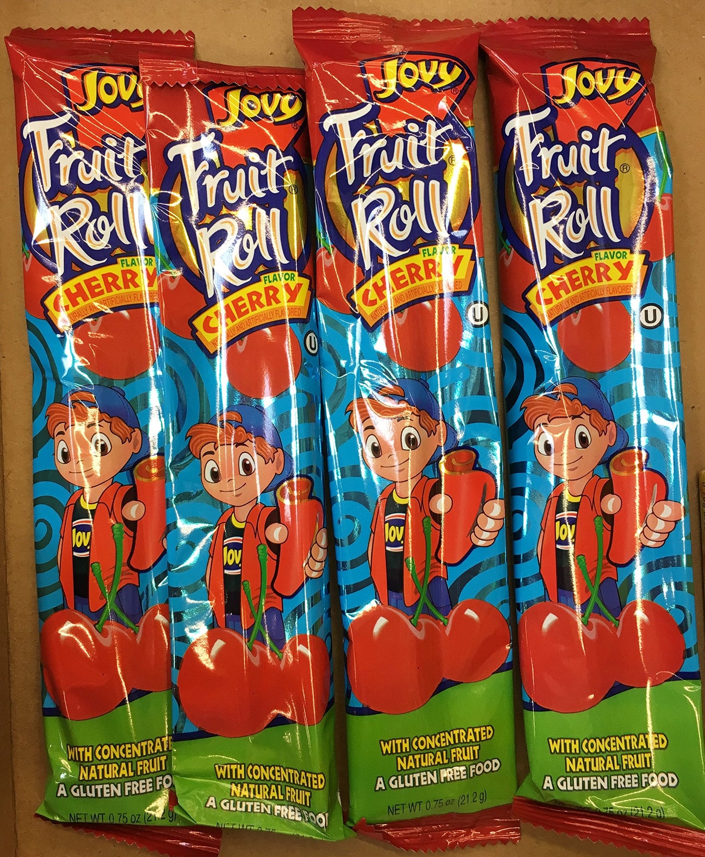 Jovy, Fruit Roll Snack Cherry, 1 Ounce