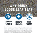 Tiesta Tea - Dried Organic Lavender Flower, Loose Leaf, Premium Non-Caffeinated Blend, Make Hot or Iced, Raw Edible Lavender Buds, Rich Flavors, 8oz