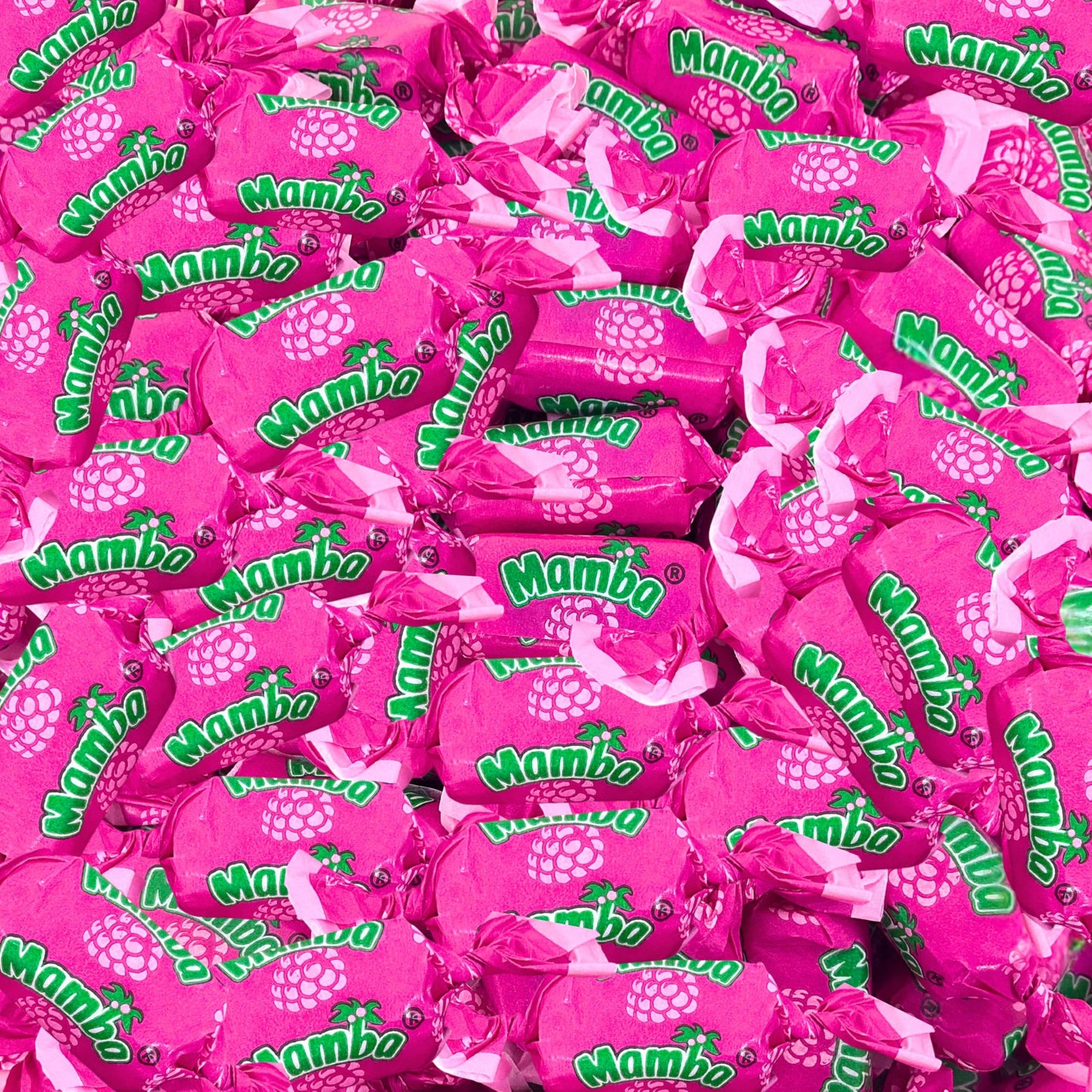 Raspberry Mamba Fruit Chews, 1 Lb. Bag - Individually Wrapped - Juicy Chews Perfect For Holidays, Pinatas, Christmas Stockings, Goody Bags