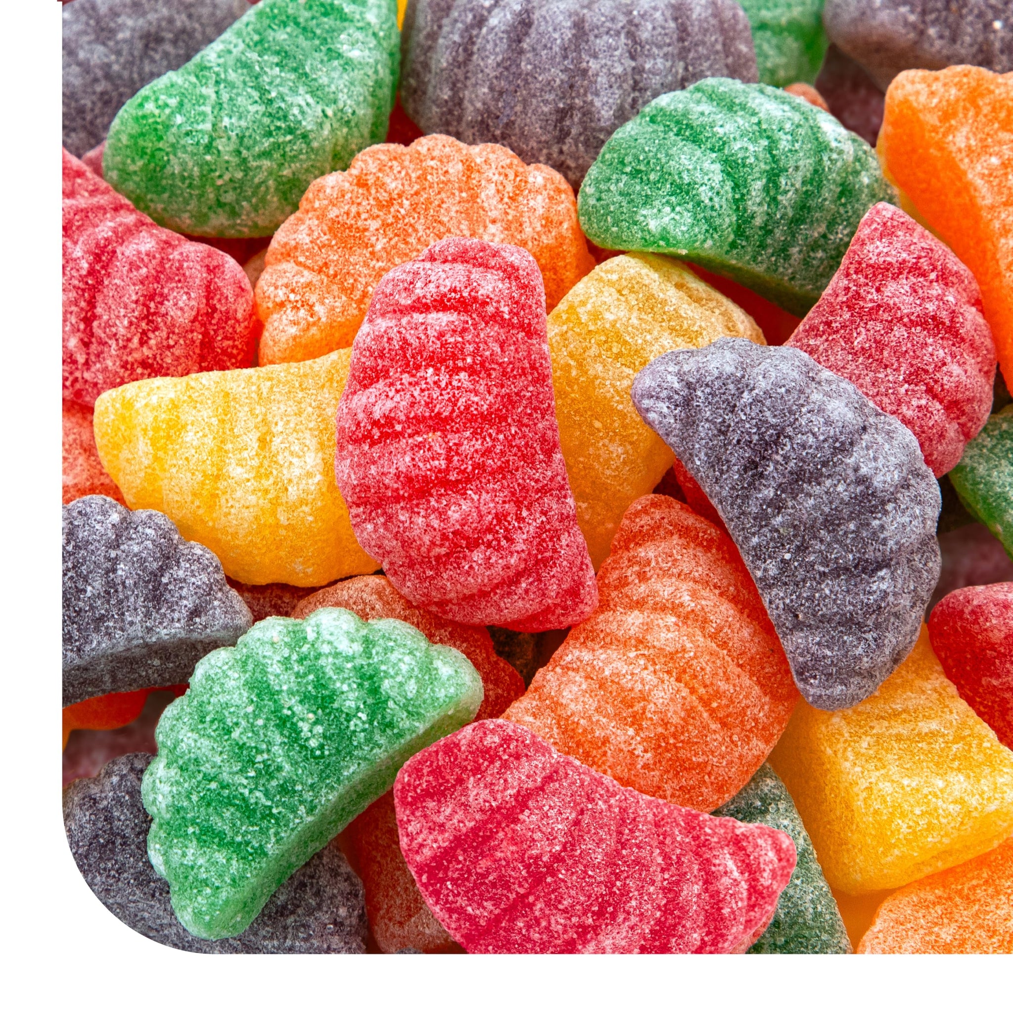 Fruit Slices Jelly Candy - 1 Pound Pack - Old Fashioned Jelly Candy for Holiday Snack Bowls and Gifts - Gelatin Free Jellies - Orange, Grape, Cherry