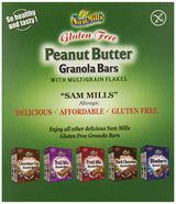 Sam Mills Gluten Free Granola Bars, Peanut Butter, 5 Ounce