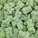 Sour Bears Gummy Candy | 1 Pound Bag | Dye Free Candy | Gelatin Free Soft Green Candies | Jelly Bears for Candy Buffets & Dessert Decorating | Green
