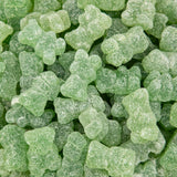 Sour Bears Gummy Candy | 1 Pound Bag | Dye Free Candy | Gelatin Free Soft Green Candies | Jelly Bears for Candy Buffets & Dessert Decorating | Green