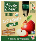 North Coast Organic Apple Sauce in Pouch, 4 Packs, Non GMO, 12.8 Ounces (Pack of 6)