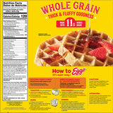 Eggo Thick and Fluffy Frozen Waffles, Frozen Breakfast, Whole Grain Waffles, Original, 23.2oz Box (12 Waffles)