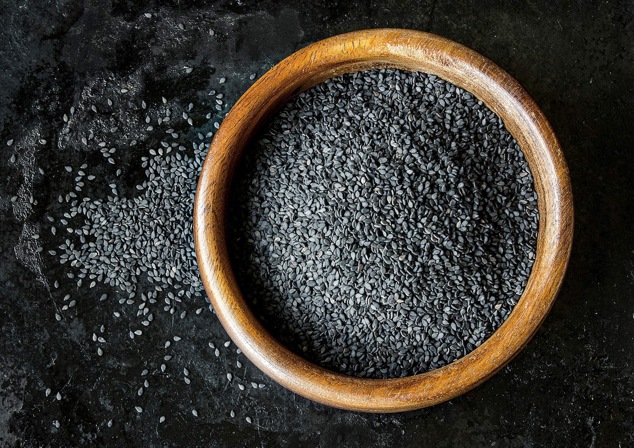 Black Sesame Seeds, 8 Pounds - Raw, Unhulled, Kosher, Vegan, Bulk, Kala Til