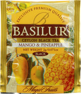 Basilur | Variety Pack Fruit Teas | Magic Fruits Collection | 4 Varities of Fruits teas | 20 Count Foil Enveloped - Pack of 2