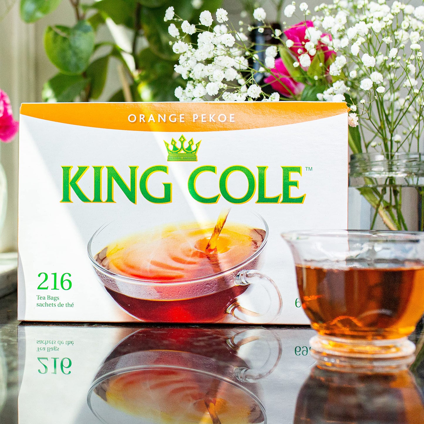 King Cole Orange Pekoe Tea Bags (216 Count), Premium Quality Orange Pekoe Tea Loose Leaf Tea Bags - 216 Orange Pekoe Tea Box