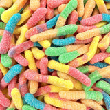 Sour Gummy Worms | 1 Pound Bag of Neon Gummy Worms Candy | Classic Sanded Gummies for Parties, Goodie Bags, Snacking & Candy Buffets | Assorted Fruit