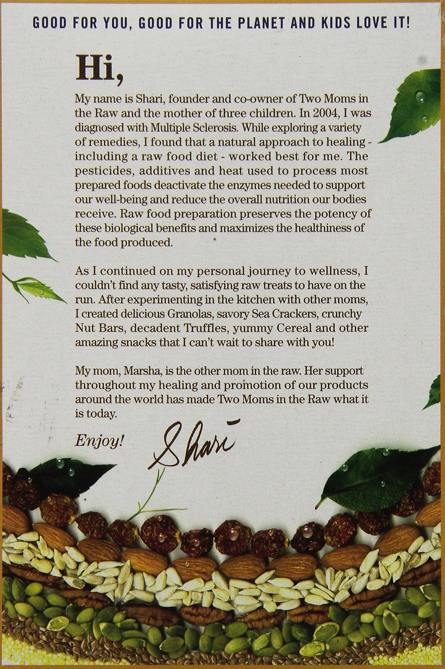 Two Moms in the Raw Gluten Free Granola Bars, Goldenberry 8 oz.