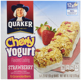 Quaker Chewy Yogurt Granola Bars, Strawberry, 6.1 oz