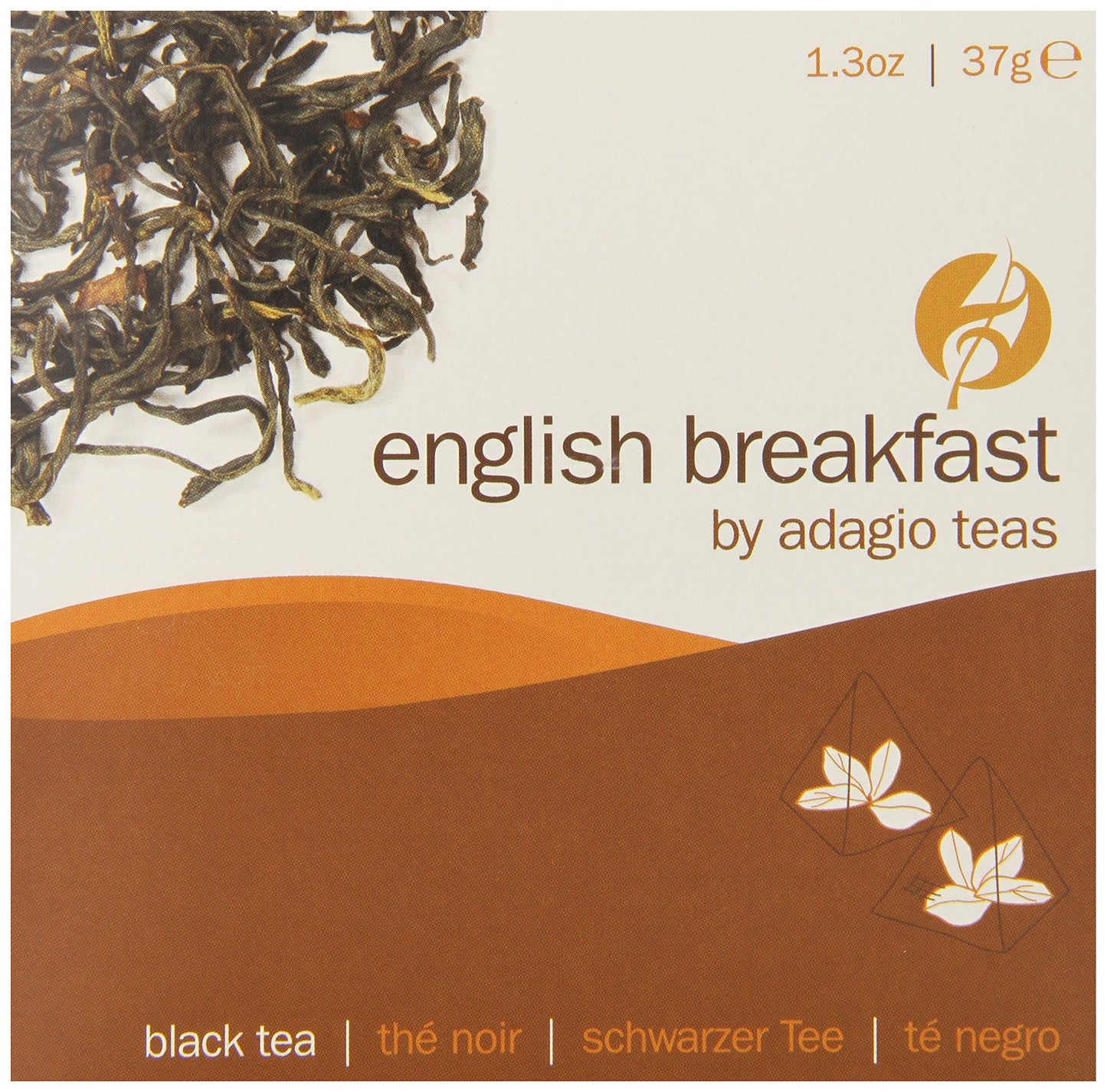 Adagio Teas Gourmet Tea Bags, English Breakfast, 15 Count
