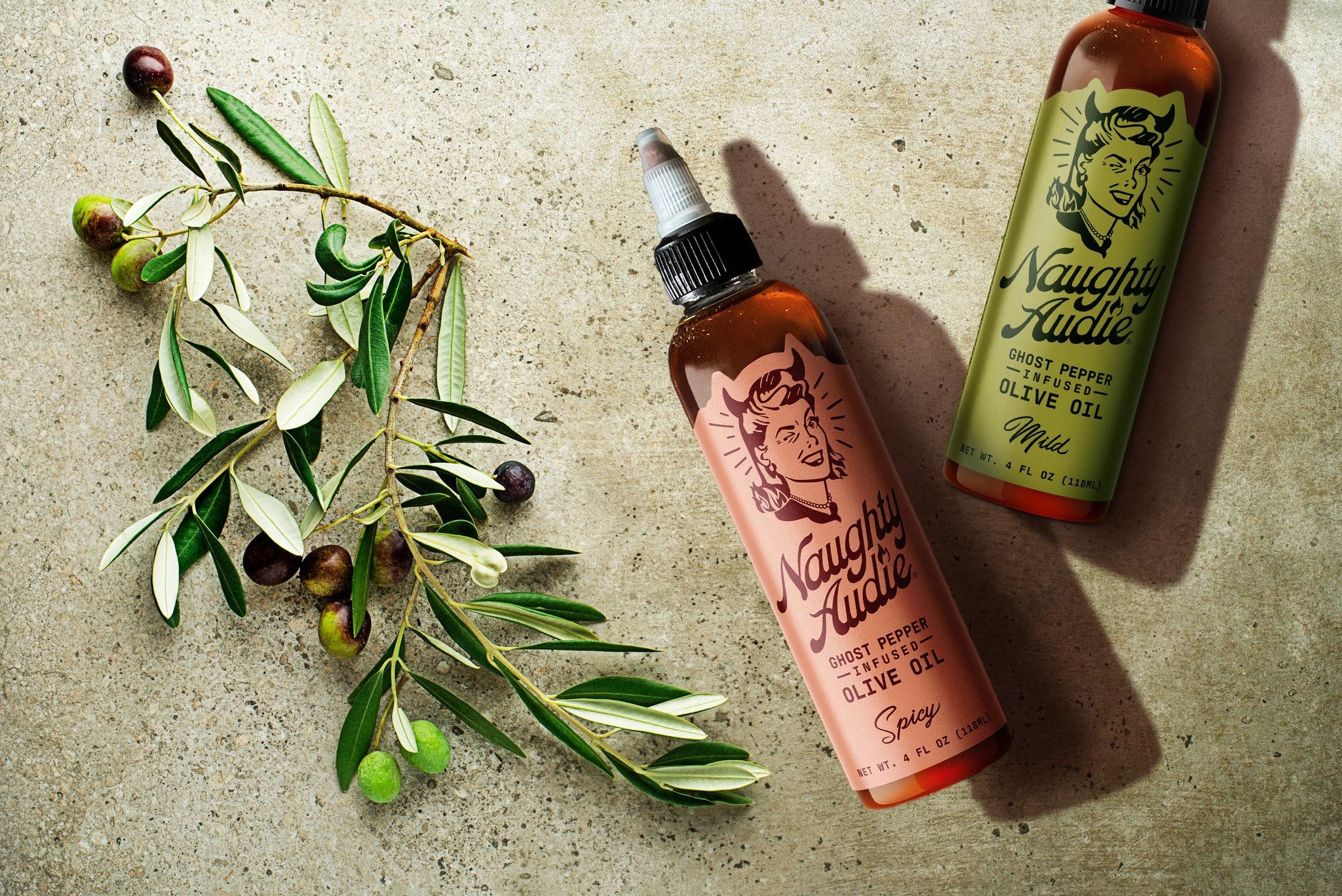 Naughty Audie - Ghost Pepper Infused Olive Oil Hot Sauce (Mild)