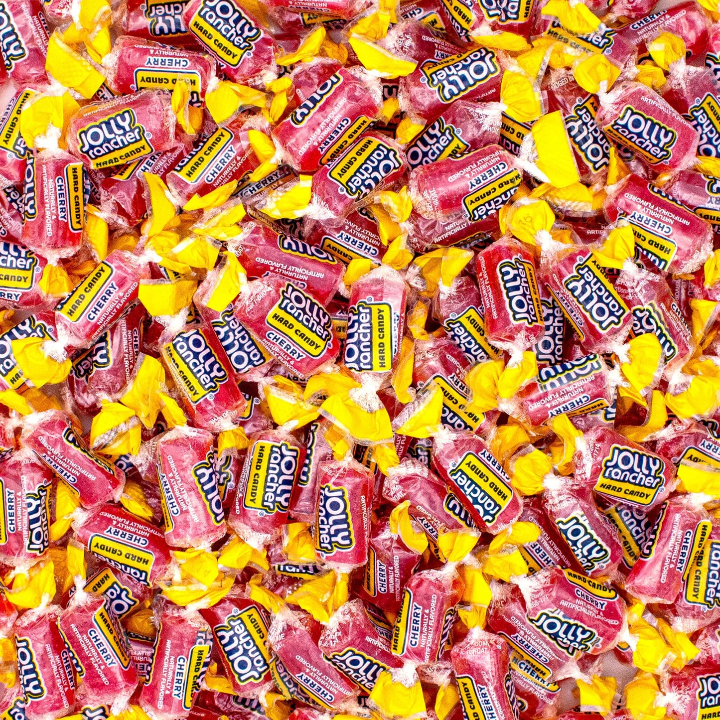 Jolly Racher Cherry Hard Candy, Individually Wrapped, Bulk Candy Bag - 1 Pound (16 oz)