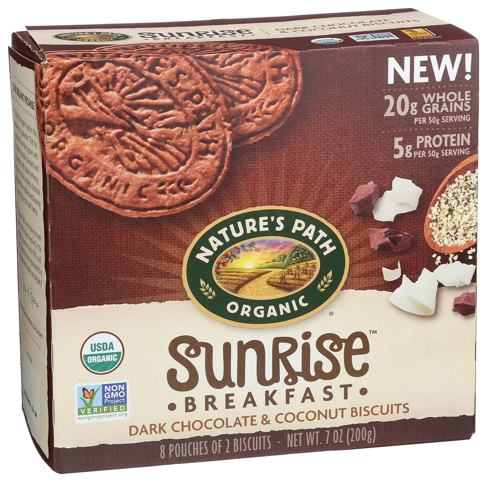Natures Path Bar breakfast Choco Coconut, 7 oz
