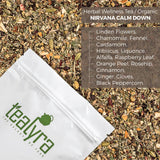 Tealyra - Calm Down - Nirvana - Chamomile Ginger Hibiscus - Wellness and Relaxing Herbal Loose Leaf Tea - Detox Tea - Caffeine-Free - All Natural