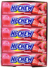 Morinaga Hi-Chew Strawberry Fruit Chews, 1.76-Ounce Packages (Pack of 20)