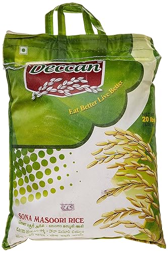 Deccan, Sona Masoori Rice, 20 Pound(LB)