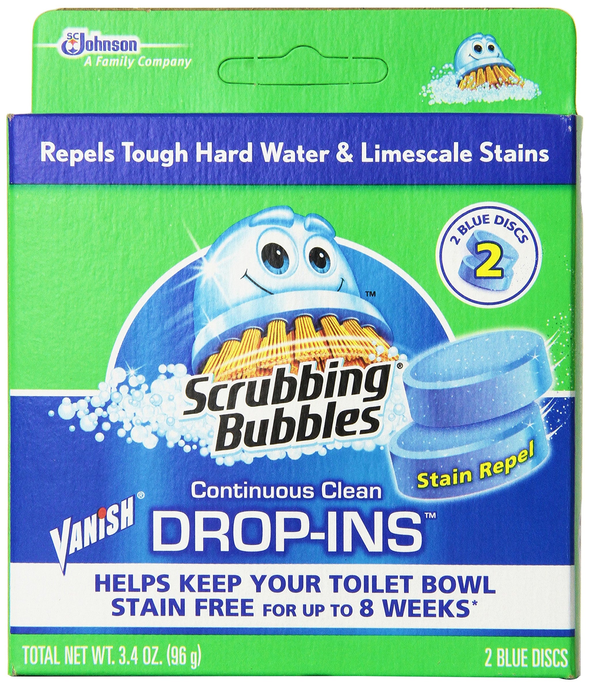 Vanish Drop-Ins Automatic Toilet Bowl Cleaner - Blue, 1.70 Ounce (Pack of 12)