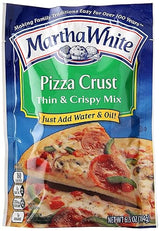Martha White Thin And Crispy Pizza Crust Mix, 6.5 oz