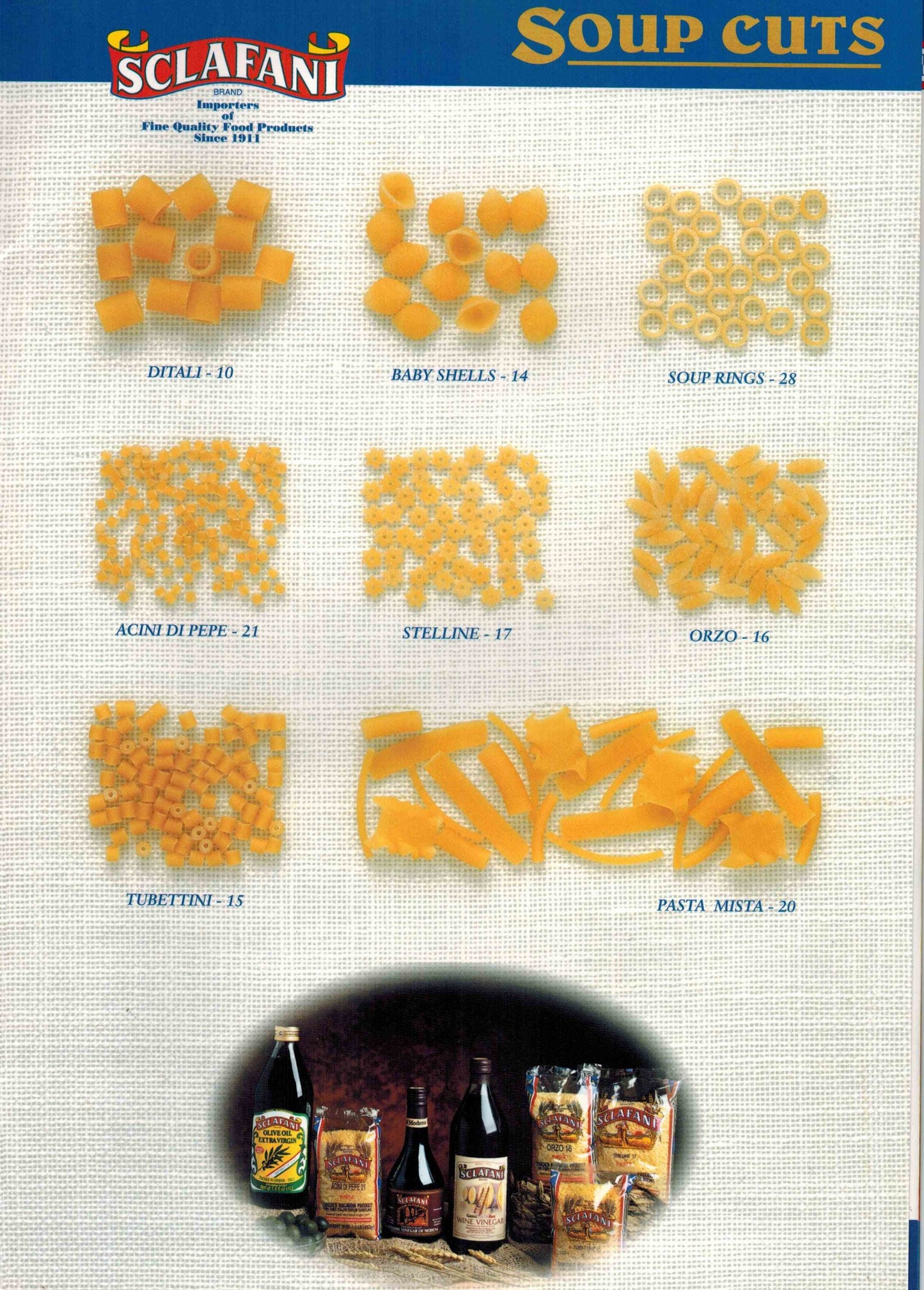 Stelline #17 Soup Cut Pasta Case of Twenty (20) 1 .lb Pouches