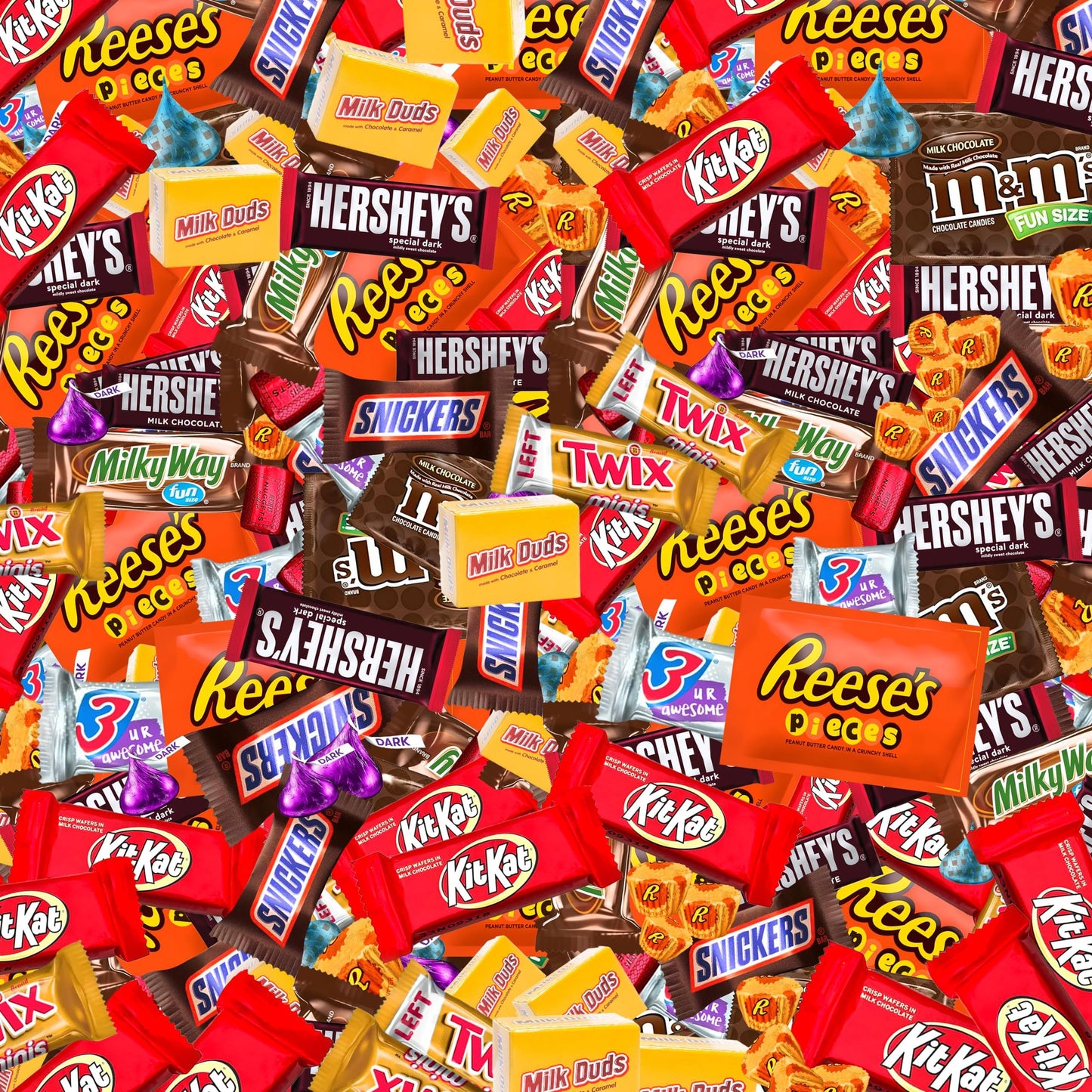 Bulk Chocolate Assortment Variety Pack - Chocolate Candy Variety Pack - 5 lb Bag of Mixed Bulk Chocolate, Milk Chocolate, Dark Chocolate, Bars