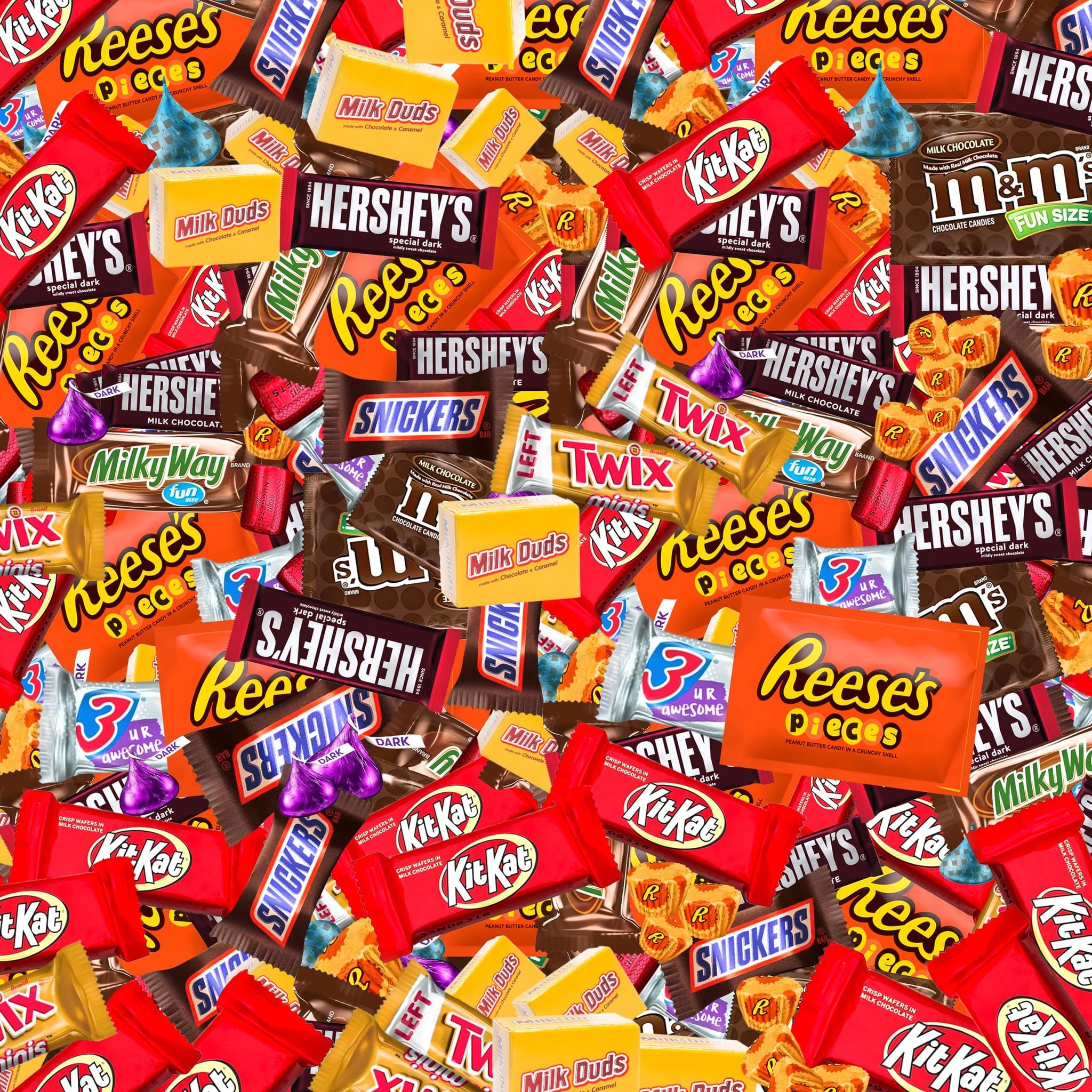 Bulk Chocolate Assortment Variety Pack - Chocolate Candy Variety Pack - 5 lb Bag of Mixed Bulk Chocolate, Milk Chocolate, Dark Chocolate, Bars