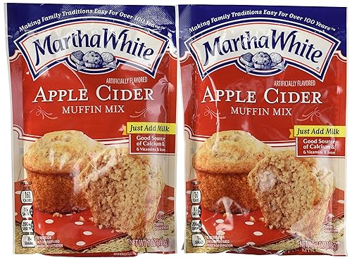 Martha White Apple Cider Muffin Mix 7 Oz. Pouch (Pack of 4)