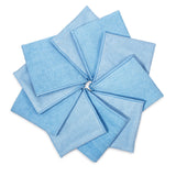 Zflow Microfiber Dish Cleaning Cloth in Blue - Dish Rags Kitchen Cleaning Cloths with Poly Scour Mesh Scrubbing Side - 10 Pack 12"x12"…